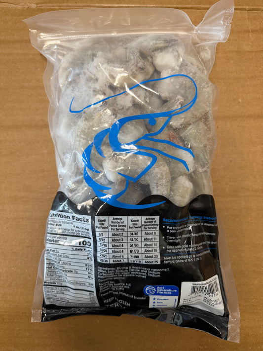 EZ Peel, IQF, 16-20 Shrimp (2lb)